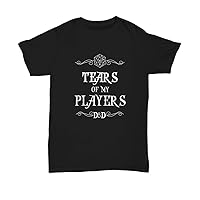 Dungeons and Dragons Shirt for Boyfriend Dungeon Master Tears of My Players Funny T-Shirt for D&D DND DM Fans Black