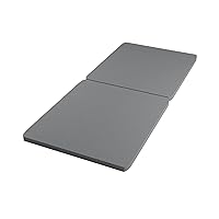 1.5-Inch Split Bunkie Board for Mattress/Bed Support - Fully Assembled, Improved Comfort and Support, Twin XL, Gray