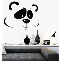 Large Vinyl Decal Cute Panda Animal Zoo Kids Baby Room Wall Stickers (ig108) Dark Blue