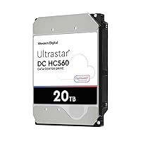 WD Ultrastar DC HC560 WUH722020ALE6L4 20 TB Hard Drive - 3.5 Internal - SATA [SATA/600] - Conventional Magnetic Recording [CMR] Method,Mechanical Hard Disk
