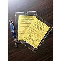 International Certificate of Vaccination or Prophylaxis - Pack of 2 with 2 Plastic Protective Covers