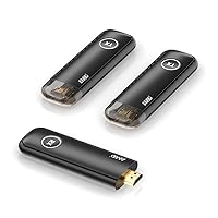 Wireless HDMI Transmitter and Receiver 4K Kits, Transmitters*2 and Receiver*1, Casting 5.8G Stable Signal Video/Audio for PC, Laptop, Camera, Blu-ray, Netfix, PS5 to Monitor, Projector, HDTV 165FT/50M