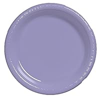 Creative Converting Touch of Color 20 Count Plastic Lunch Plates, Luscious Lavender