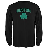 Old Glory St. Patrick's Day - Boston Shamrock Adult Long Sleeve T-Shirt