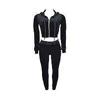 Tracksuit For Women Set Sexy Casual Solid Velour Jogging Sweat Outfits Hoodie& Pants 2 Piece Tracksuit