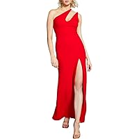 B. Darlin Womens Juniors Cut Out One Shoulder Evening Dress Red 9/10