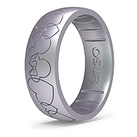 Enso Rings Disney Silicone Ring - Valentine's Day Collection - Comfortable and Flexible Design - Mickey Mouse and Minnie Mouse