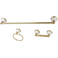 Kingston Brass BAK111148PB Victorian Bathroom Hardware Set, 24