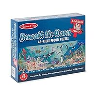 Melissa & Doug Beneath The Waves: 48-Piece Floor Puzzle + Free Scratch Art Mini-Pad Bundle [44936]