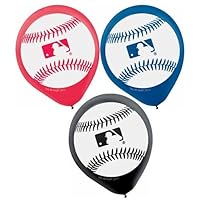 Rawlings Baseball Latex Balloons | White - 12