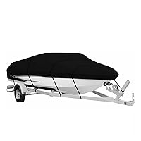 Good Boat Cover Kit 17-22FT Yacht Boat Cover 600D Cover Heavy Duty Trailer Marine Trailerable Canvas Awning Accessory Boat Kit