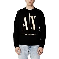 A｜X ARMANI EXCHANGE Men's Metallic Embroidered Icon Sweatshirt