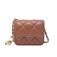 Belt Bag Mini Belt Bag for Women Crossbody Bag Purse Small Leather Waist Bag Fashionable Waist Purse Trendy Belt Purse (MINI,Brown)