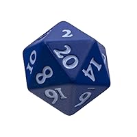 Ultra PRO - Vivid Heavy Metal Dice Set Blue 2ct - Up Your Gaming 20 Sided Dice, Role Playing Games, Matte Finish