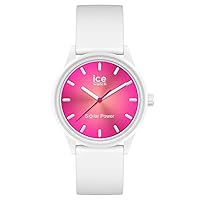 ICE-WATCH - ICE Solar Power Coral Reef - Women's White Watch with Silicone Strap