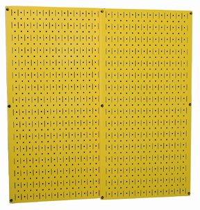 Yellow Metal Pegboard By Wall Control - 2 Pack