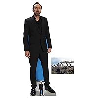 Nicolas Cage Lifesize and Mini Cardboard Cutout Fan Pack, 186cm x 66cm Includes 8x10 Star Photo