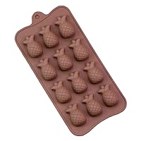 12 Cavity 3D Pineapple Silicone Mold For Baking Chocolate Mousse Cake Tool Chocolate Mold Letters For Strawberries