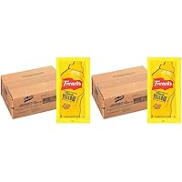 French's Classic Yellow Mustard Packets, 500 count - One 500 Count Individual Yellow Mustard Packets, Perfect Single-Serve Size for Delivery and Takeout Orders (Pack of 2)
