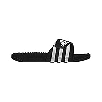 adidas Men's Adissage Slides Sandal, Black/White/Black, 14