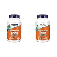 NOW Supplements, Potassium Citrate Powder, Supports Electrolyte Balance and Normal pH*, Essential Mineral, 12-Ounce (Pack of 2)