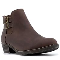 Nautica Women's Ankle Boot with Side Zipper - Stylish Dress Boot for Women | Featuring a Low Heel, Chic Design, and Versatile Sizing | The Perfect Ankle Bootie for Dressy and Casual Occasions - Alara