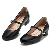 Mary Jane Shoes Women Low Heels Dress Shoes Pumps for Women Dressy Low Heel 2 Inch Chunky Heel Mary Janes Pumps with Adjustable Ankle Strap for Women Dressy Casual