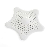 1Pc Sewer Outfall Strainer Sink Filter Anti-Blocking Floor Drain Hair Stopper Catcher Kitchen Accessories Bathroom Products (White)