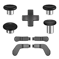 9 in 1 OEM Magnetic Thumbsticks Analog Thumb Sticks Replacement Joystick Parts Repair Accessories Kit Component Set with 4 Paddles, 1 D-Pads for Xbox Elite Controller Series 2 and Core Controller