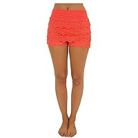 TD Collections Lace Crochet Layered Shorts U.S. Juniors