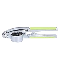 Garlic Press, Kitchen Portable Manual Food Garlic Press Grinder Walnut Cracker Masher Professional Food Grade Garlic Crusher with Ergonomic Handle for Home Use (6.3x1.5x1.6in)