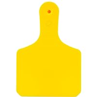 Y-Tags One-Piece Tag System, Calf, Blank, Yellow, 25 Tags