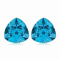 4.80-6.03 Cts of 9 mm AAA Trillion Swiss Blue Topaz (2 pcs) Loose Gemstones