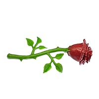 Red Rose Brooch Brooch Pin Badge Button Flower Spring 75Mm Love