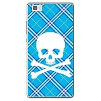 Second Skin MHWP8L-PCCL-201-Y217 Skull Punk Blue (Clear) / for P8lite ALE-L02/MVNO Smartphone (SIM Free Device)