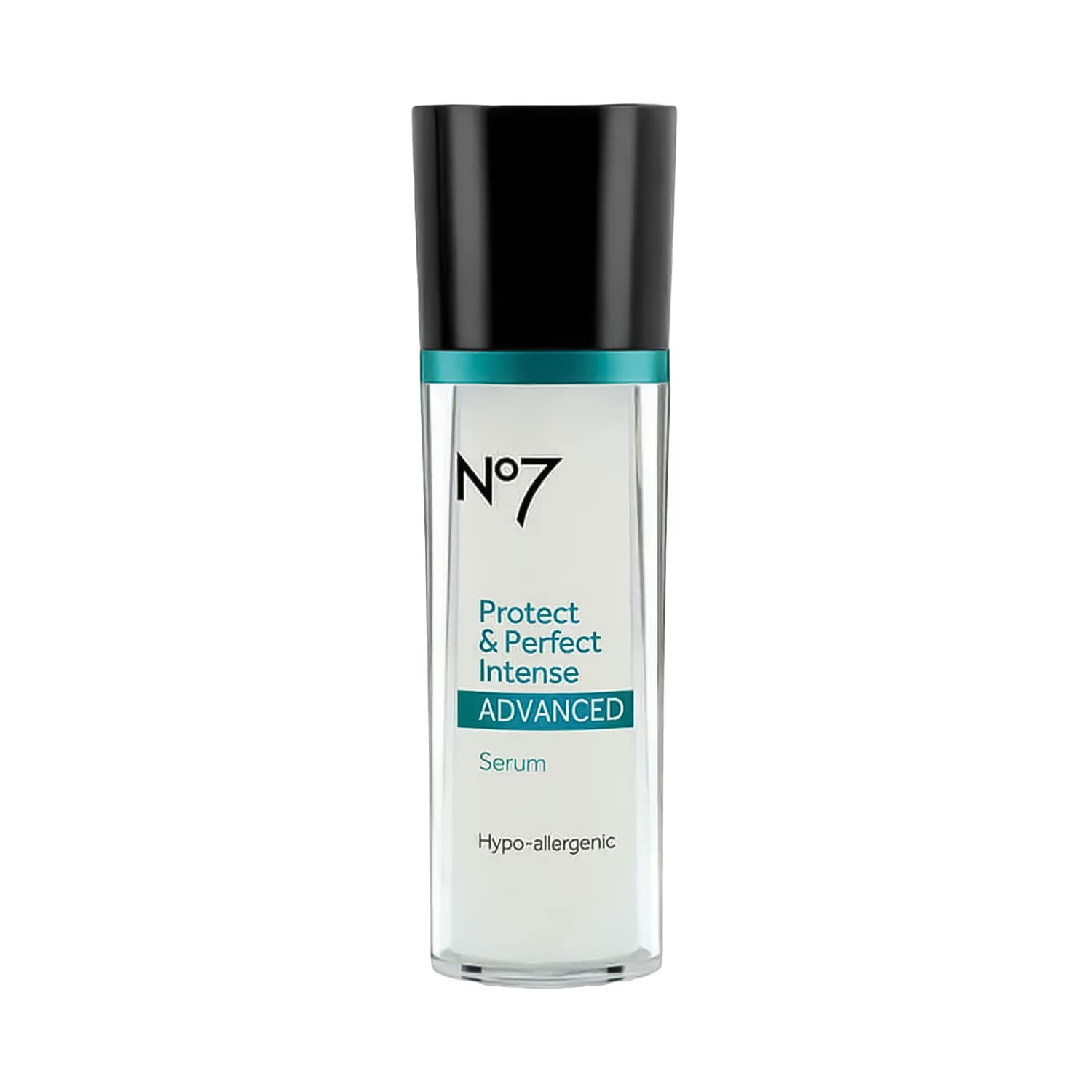 No7 Protect & Perfect Intense Advanced Serum - Hydrating Serum with Hyaluronic Acid - Serum For Wrinkles with Rice Protein & Alfalfa Complex - Anti Aging Face Serum with Matrix 3000+ Technology (1oz)