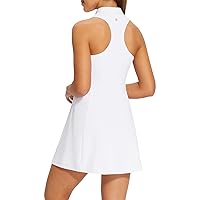 BALEAF Womens Golf Dress Sleeveless Tennis Dress with Built in Shorts Pockets Racerback Workout Athletic Dresses