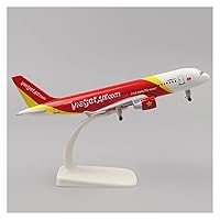 Metal Aircraft Model 20cm 1:400 for Spirit Number A320 Replica Alloy Material with Landing Gear Gift (Color : Vietjet)