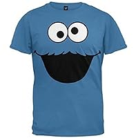 Cookie Monster Face Blue Tee T-Shirt