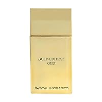 Pascal Morabito - Gold Edition Oud- 3.4 Oz Eau De Parfum - Fragrance Mist For Men - Oriental Amber Scent - Cologne Spray With Amber, Cedar, Incense, Sandalwood Accords
