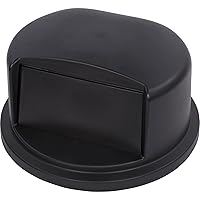 SPARTA Bronco Waste Container Trash Can Lid for Disposal, 44 To 55 Gallons, Black