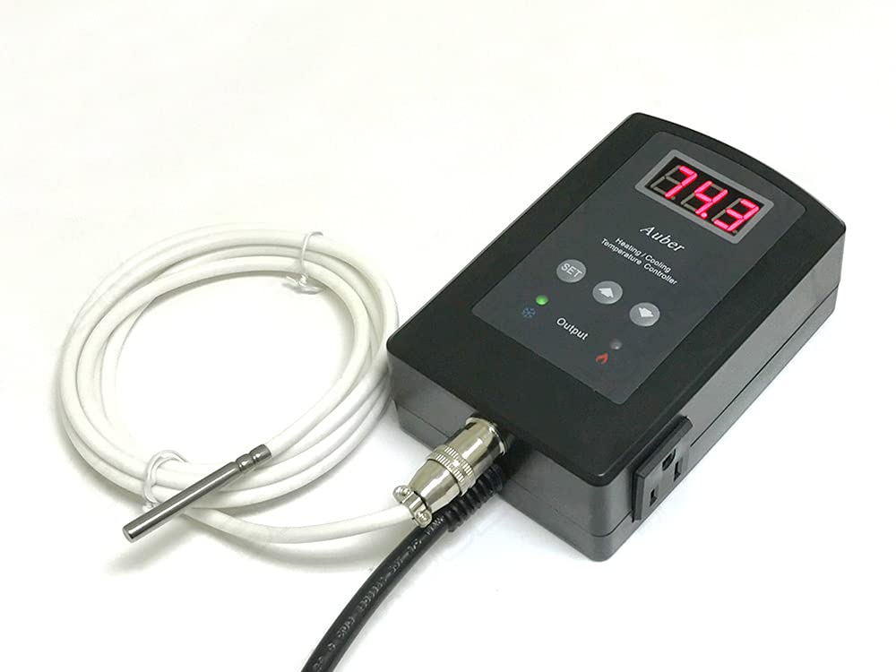 Digital Temperature Controller for Beer Fermentation & Kegerator, Dual Outputs