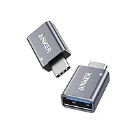 Anker USB C Adapter (2 Pack),High-Speed Data Transfer, USB-C to USB 3.0 Female Adapter for MacBook Pro 2020, iPad Pro 2020, Samsung Notebook 9, Dell XPS and More Type C Devices
