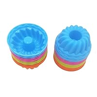 12 Pcs/set Cake Tools Silicone Mold Muffin Cup