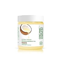 Organic Harvest Cold Pressed Extra Virgin Coconut Oil | For Hair & Skin | For Men & Women | Ideal For All Type Skin & Hair Growth|100% American Certified Organic - 200ml