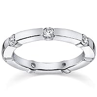Love Band 0.30 CT Moissanite Matching Comfort Fit Band Colorless Moissanite Engagement Ring Wedding Band, Silver Vintage Antique Anniversary Diamond Moissanite Rings Best Gift for Wife