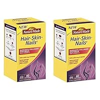 Hair, Skin, Nails with Biotin Softgel, 2500 mcg, 60 Count (Pack of 2)