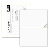Shipping Labels with Self Adhesive, Square Corner, for Laser & Inkjet Printers, 8.5 x 5.5 Inches, White, Pack of 200 Label