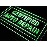 ADVPRO Certified Auto Repair Car Shop LED Neon Sign Green 24 x 16 Inches st4s64-s114-g