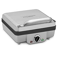 Cuisinart WAF-300P1 Belgian Waffle Maker with Pancake Plates, Brushed Stainless